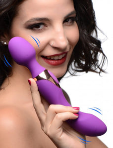 10X Dual Duchess 2-in-1 Silicone Clit Massager - Purple